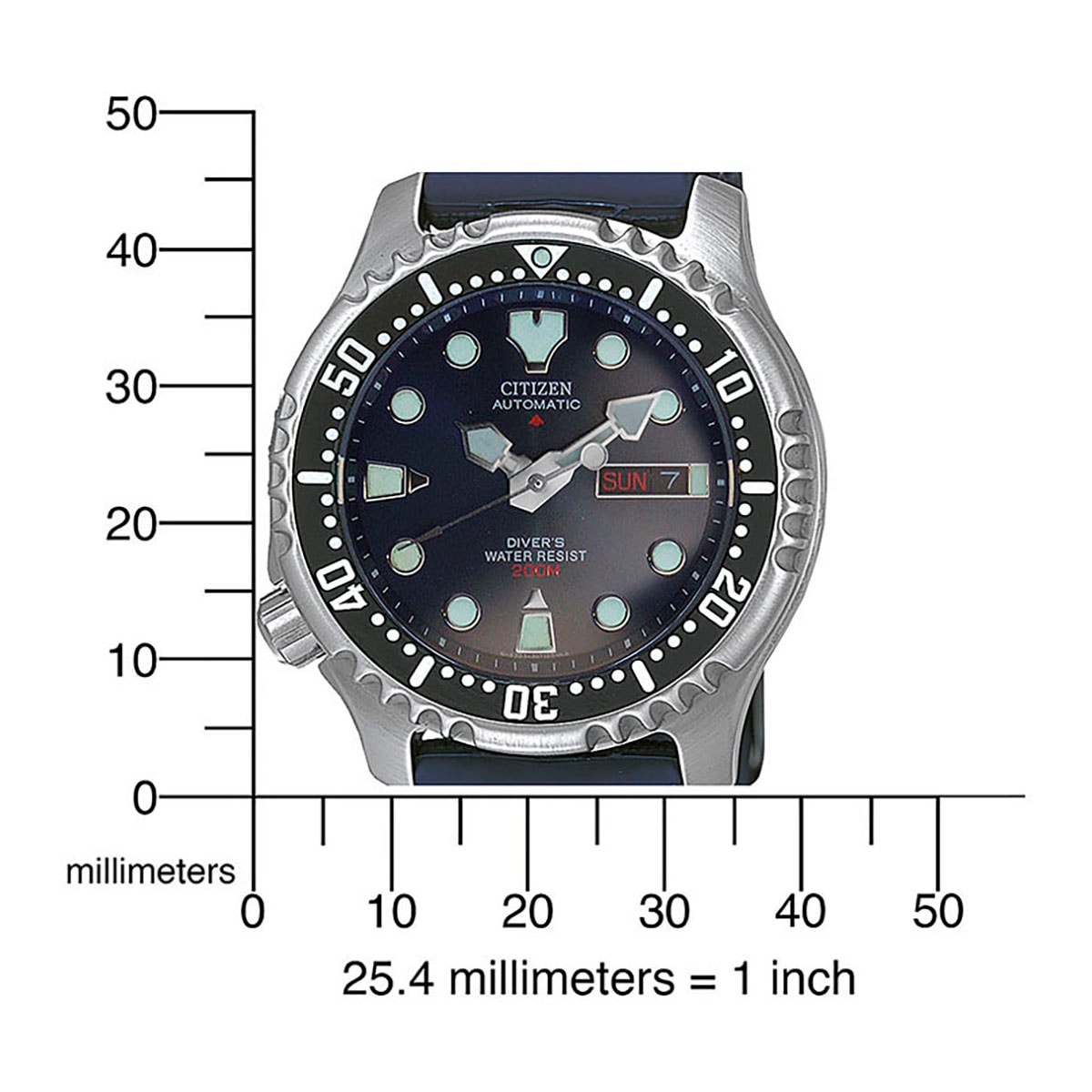 Citizen Automatikuhr »Promaster Mechanical Diver«, Armbanduhr, Herrenuhr, Damenuhr, Taucheruhr, bis 20 bar wasserdicht