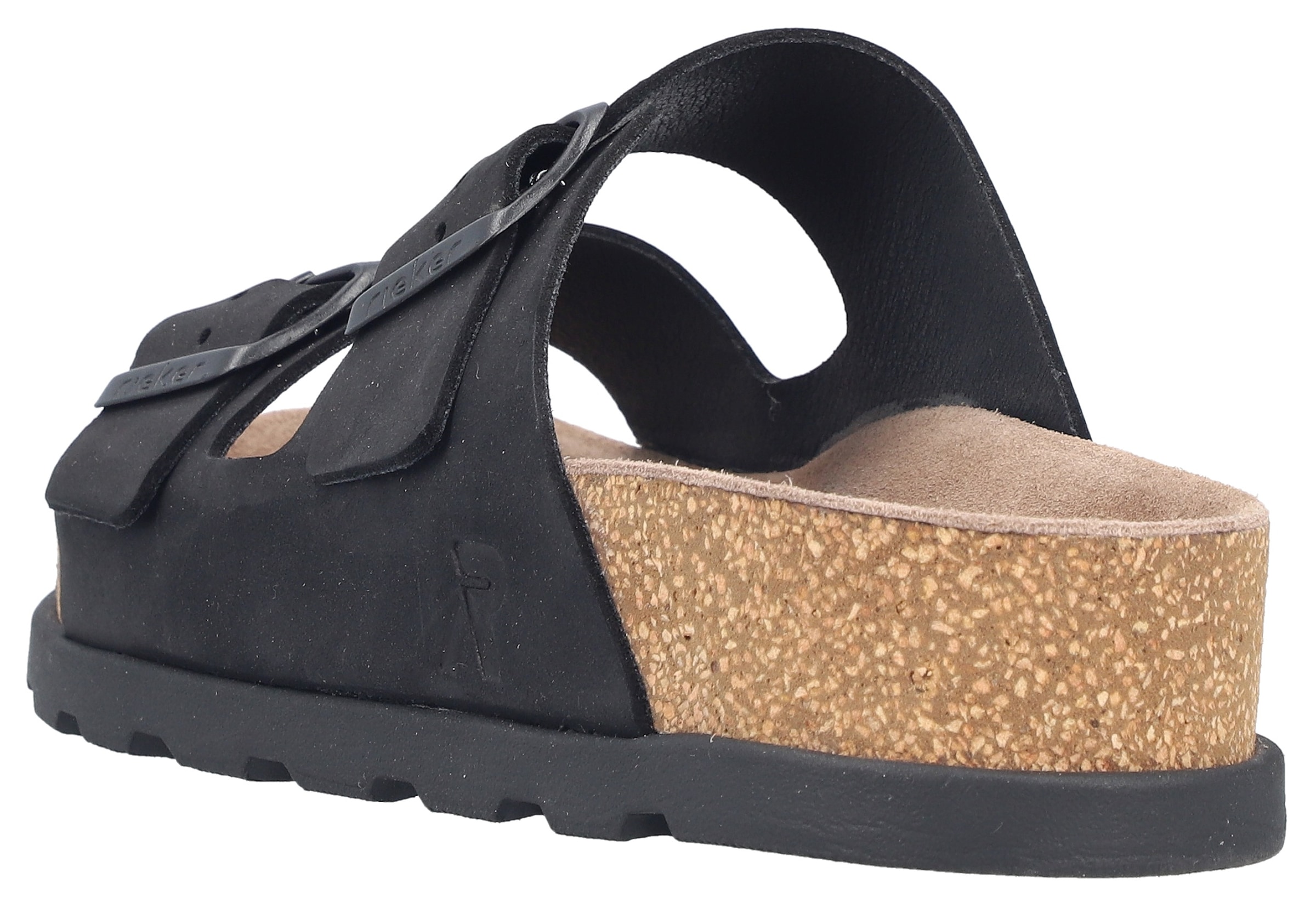 Rieker Pantolette  Hausschuh, Sommerschuh, Strandschuh, Zweischnaller mit Softfußbett