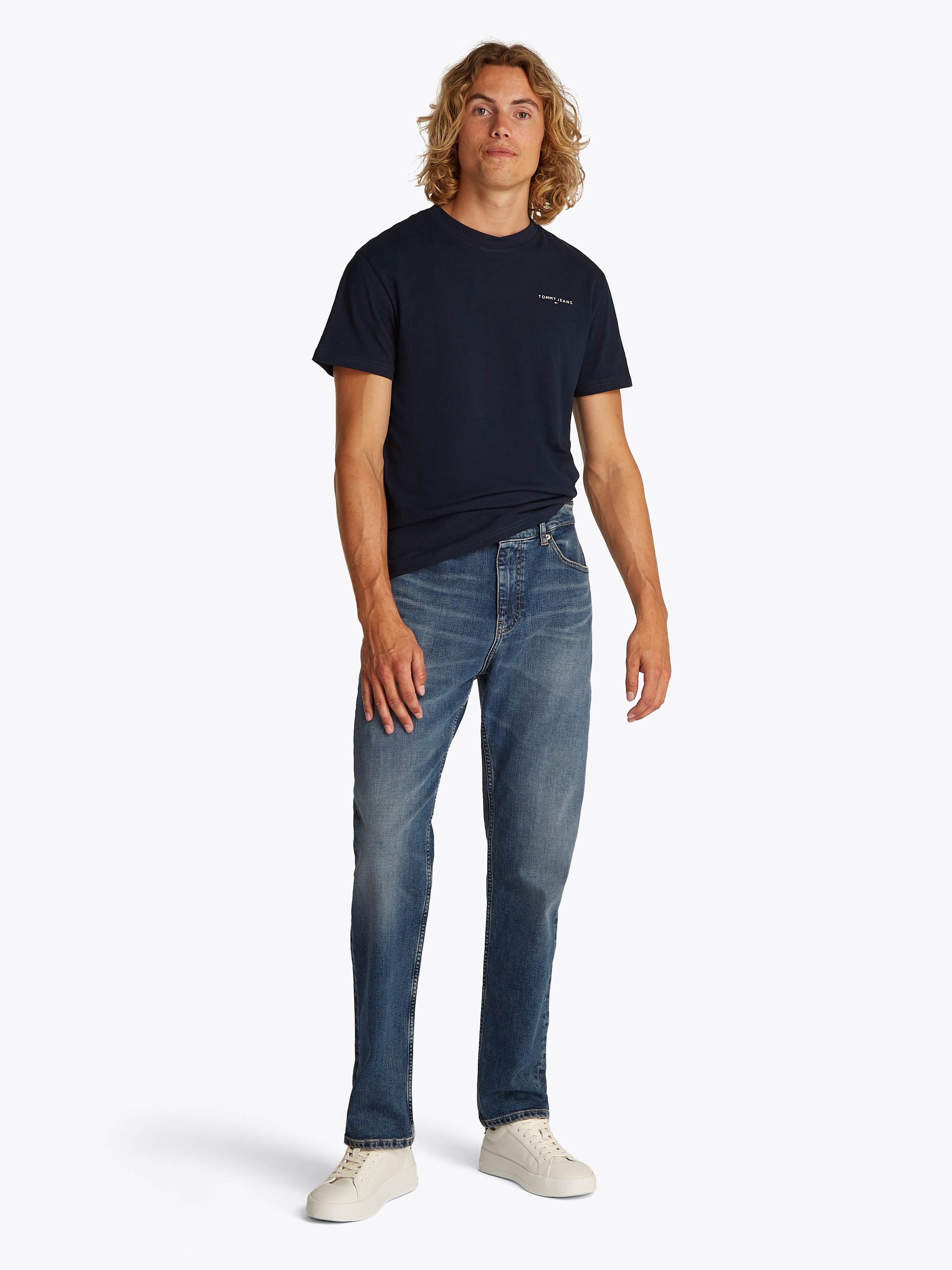 Tommy Jeans Slim-fit-Jeans »Ryan Regular Slim Straight«, Slim‑Straight‑Jeans aus hochwertigem Denim regulärer Leibhöhe