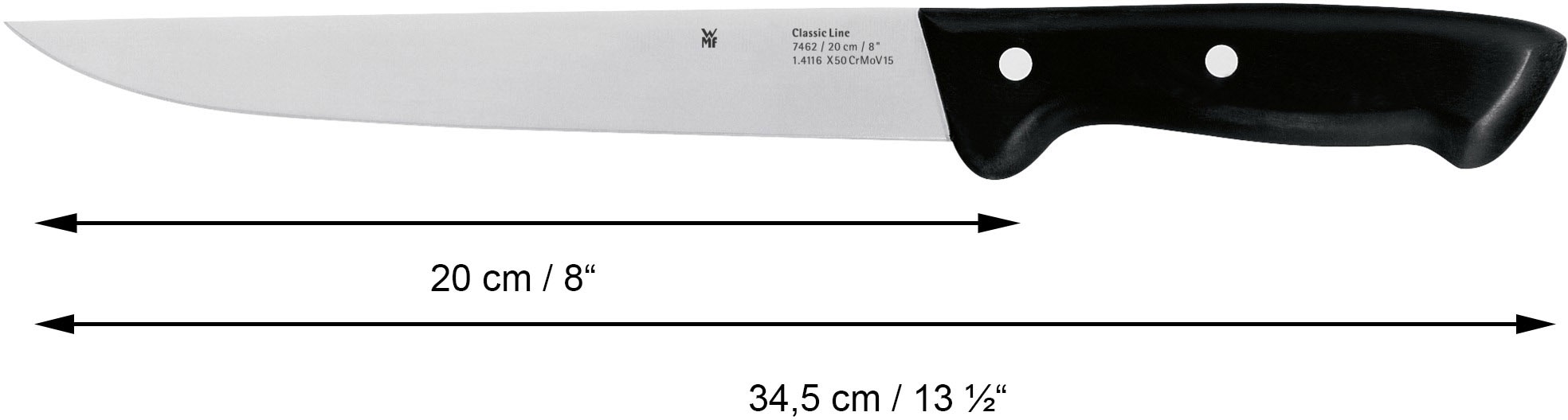 WMF Messerblock »Classic Line«, 7 tlg., Messerklingen aus Spezialklingenstahl