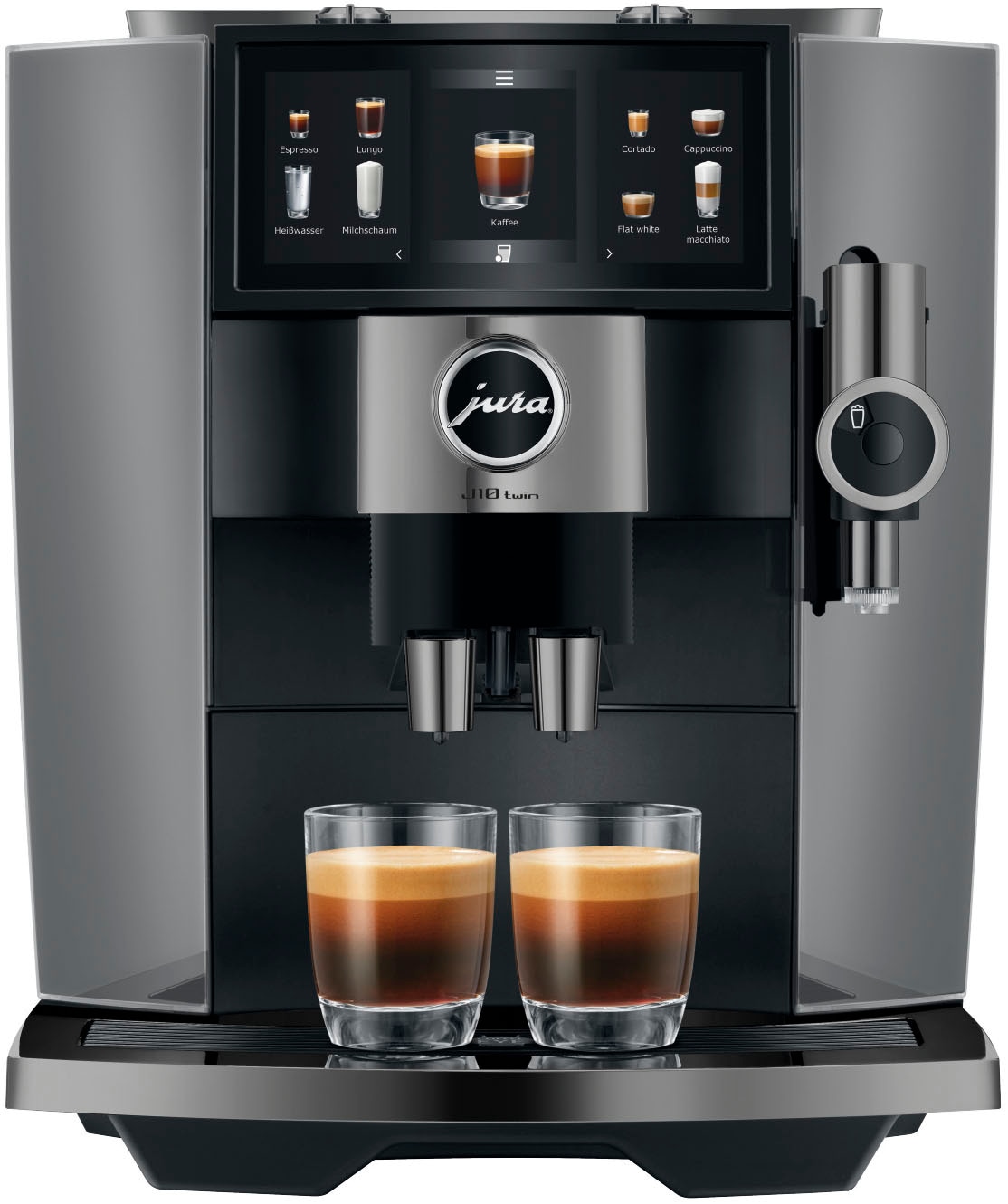 JURA Kaffeevollautomat »15706 J10 twin Diamond Onyx (EA)«