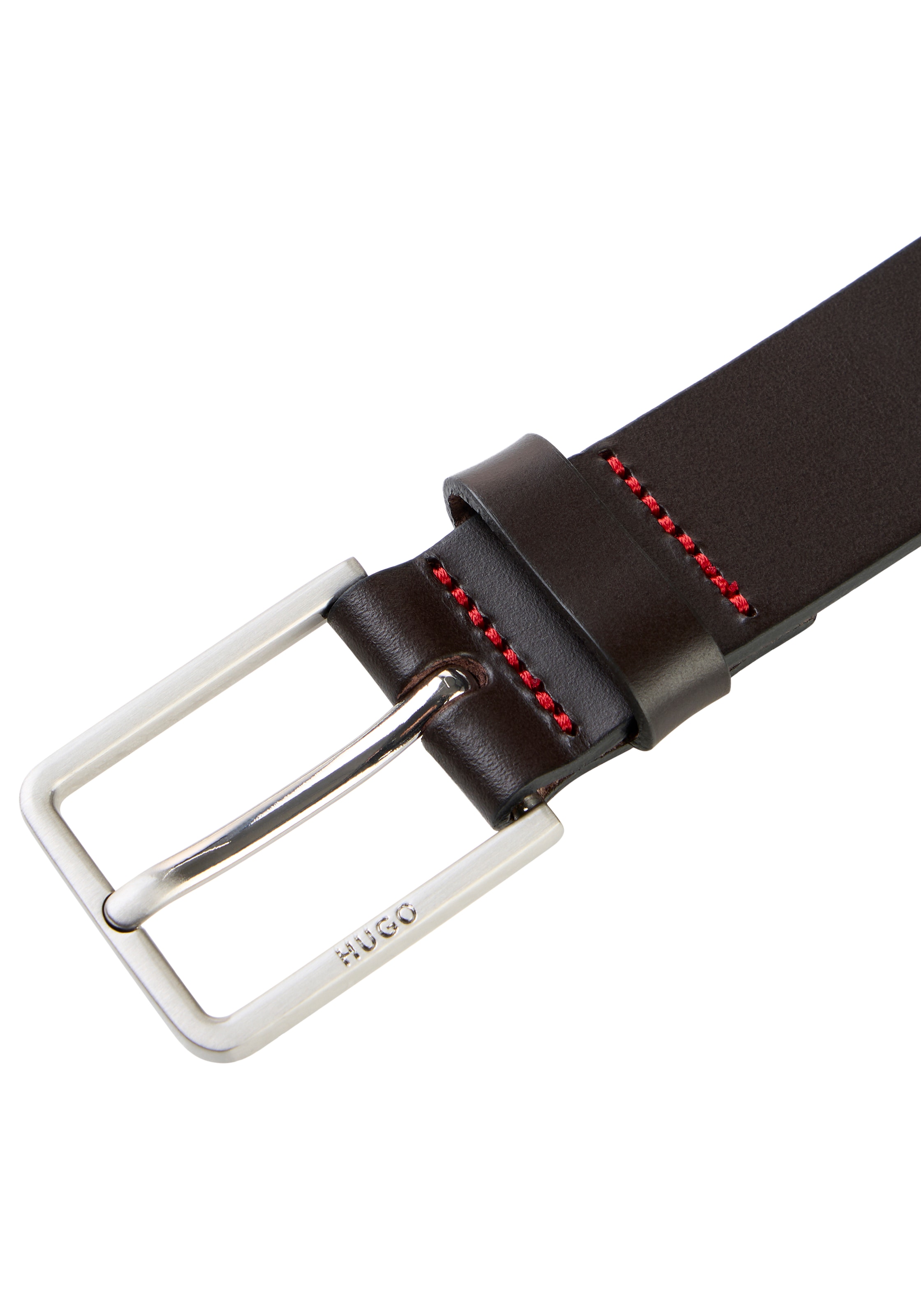 HUGO Ledergürtel »Gael Sz30« mit Logoprägung