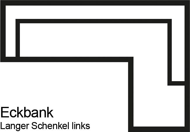 exxpo - sofa fashion Eckbank »Barista, bequem und elegant, hohe Bodenfreiheit,«, moderne Sitz- und Rückenverarbeitung, frei im Raum stellbar