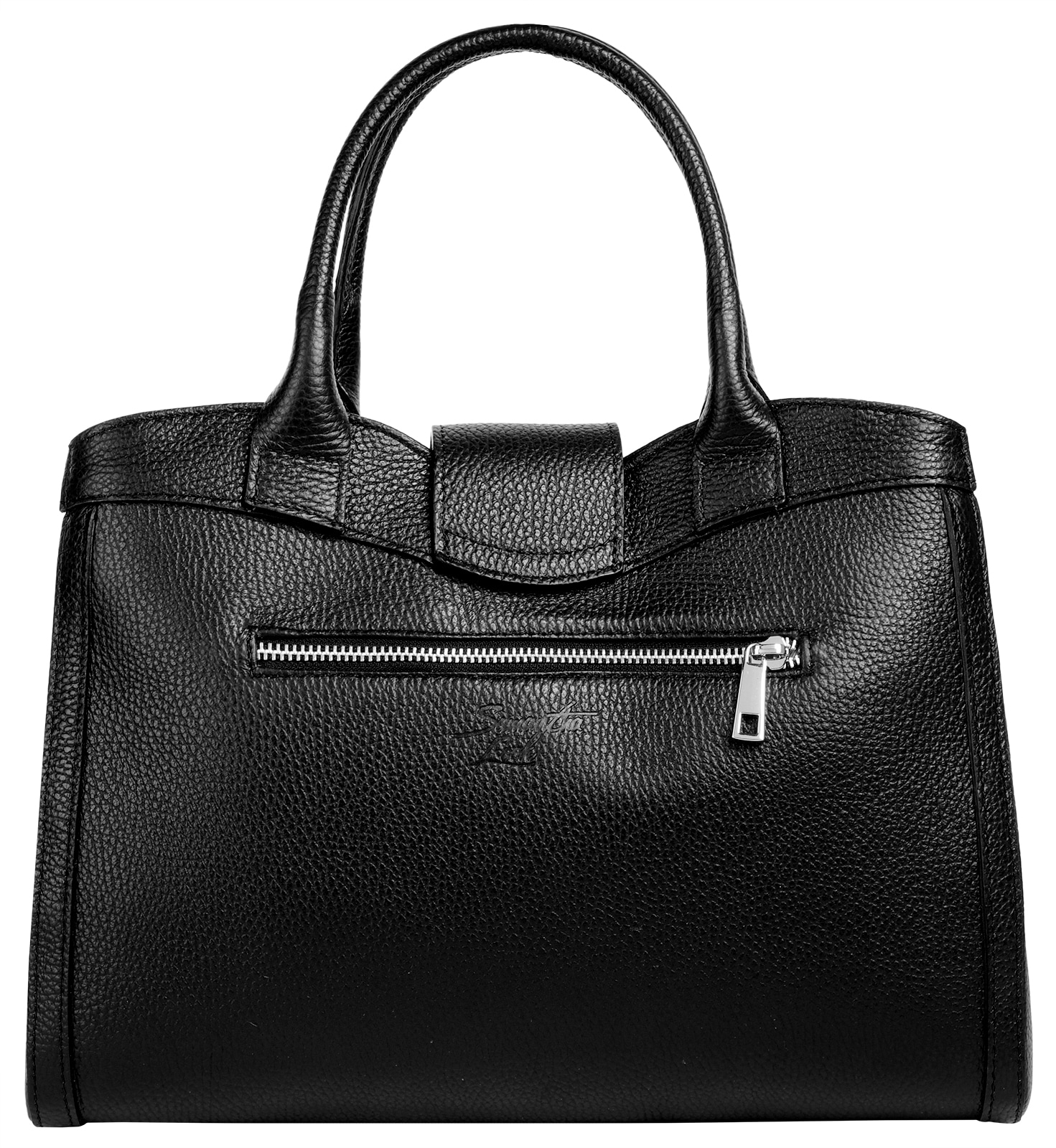 Samantha Look Henkeltasche, echt Leder, Made in Italy