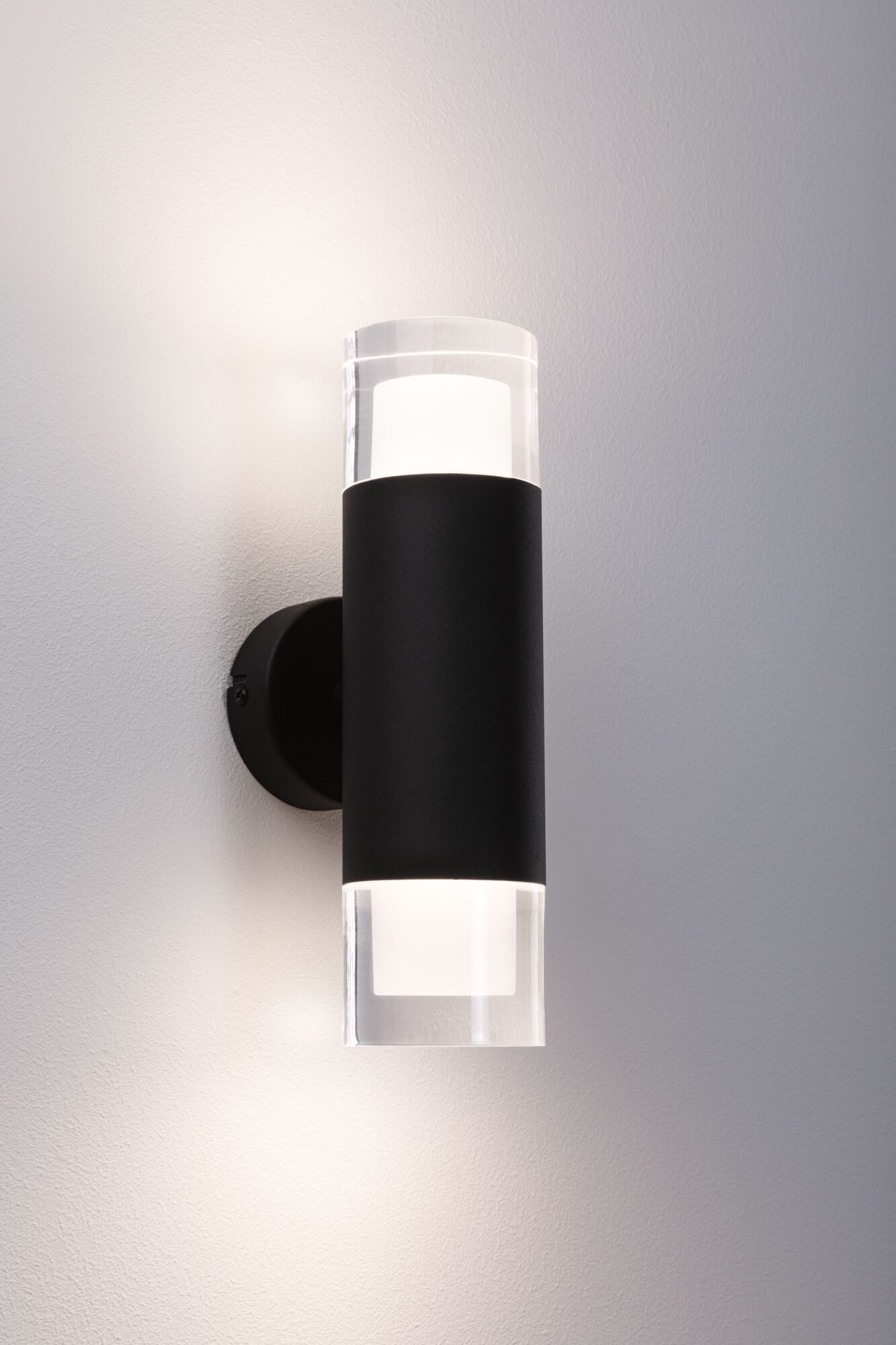 Paulmann Wandleuchte »Selection Bathroom Wand-/Deckenleuchte Kame IP44 Signalschwarz 2er« 1 Stk. Warmweiß