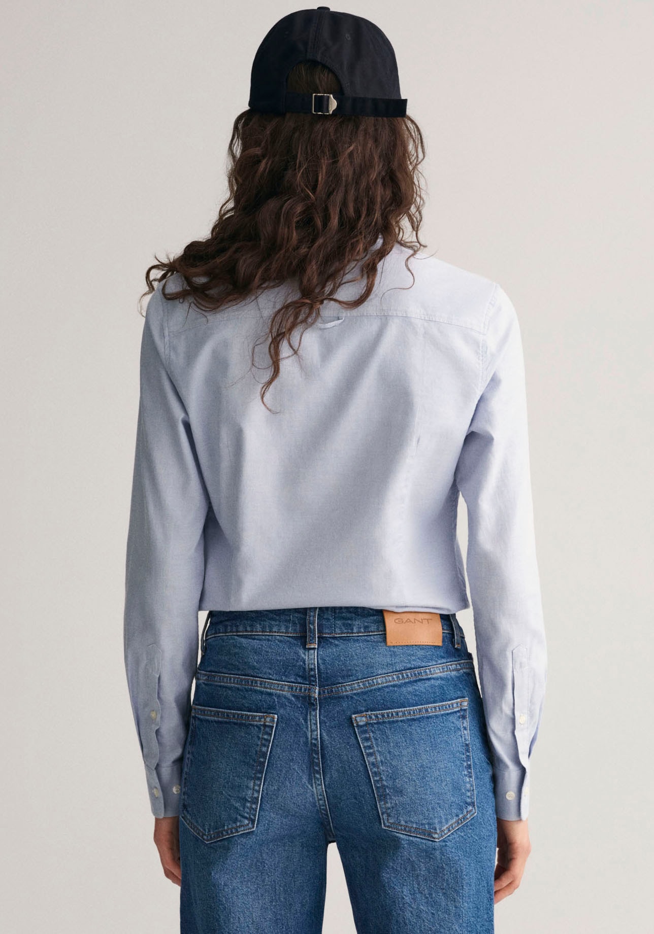 Gant Langarmbluse »New Slim Stretch Oxford Blouse«, für bequemen Sitz u. Bewegungsfreiheit, New Slim Stretch, bügelfrei