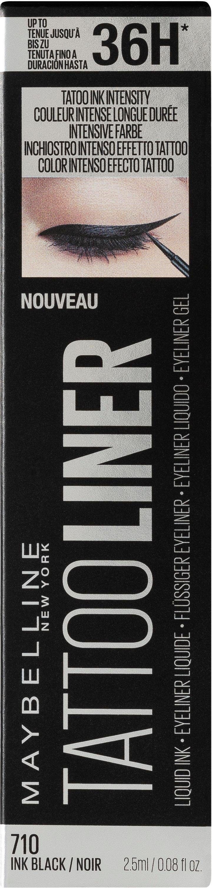 MAYBELLINE NEW YORK Eyeliner »Tattoo Liner Liquid Ink«, mit dünner Spitze
