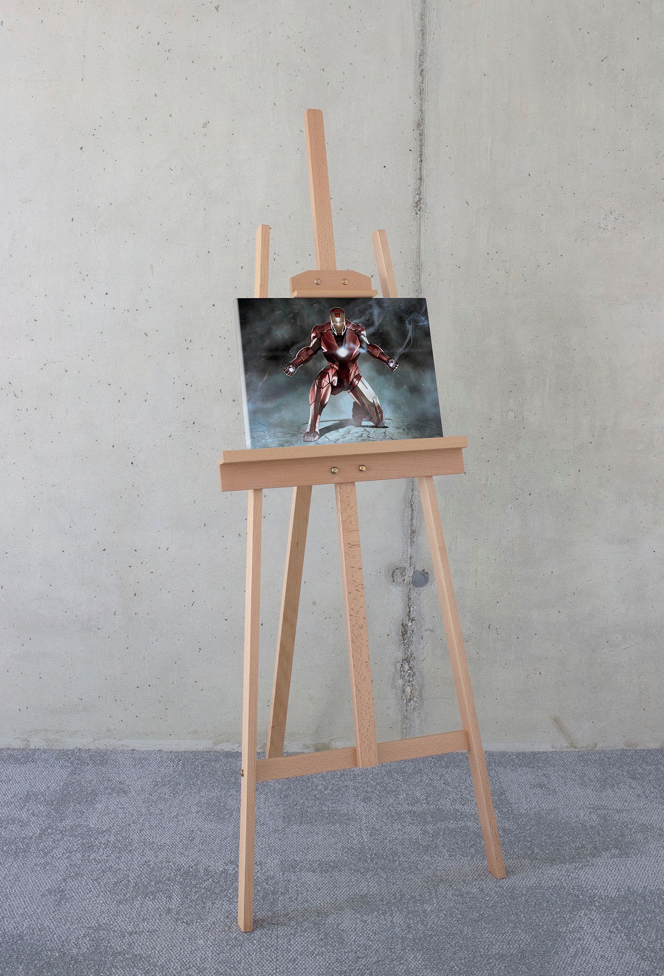 Leinwandbild »IKeilrahmenbild - ron Man Charging - Größe 30 x 40 cm«, Disney, (1 St.,...