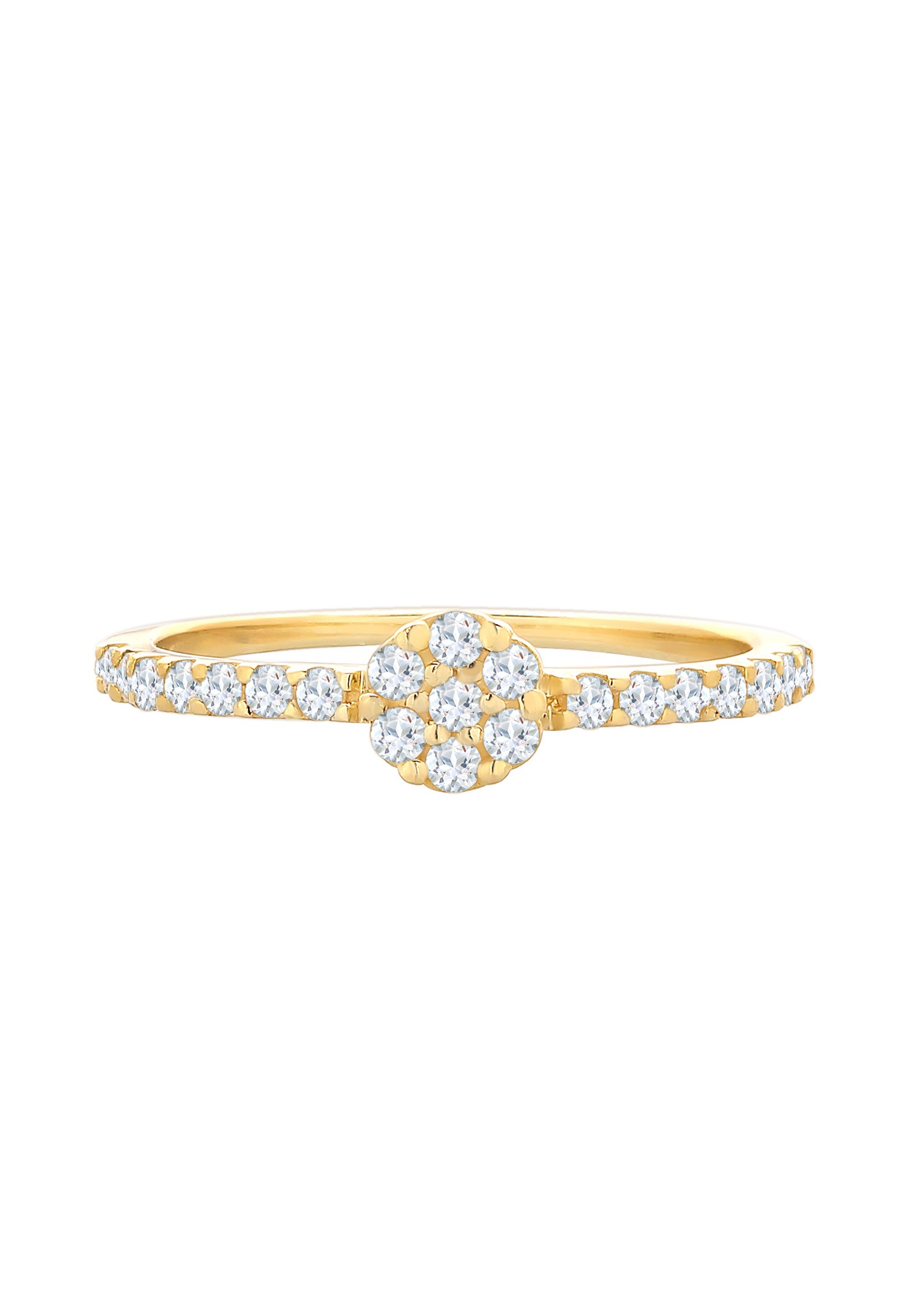 Elli Premium Verlobungsring »Ring Verlobungsring Topas Diamantschliff 585 Gelbgold«