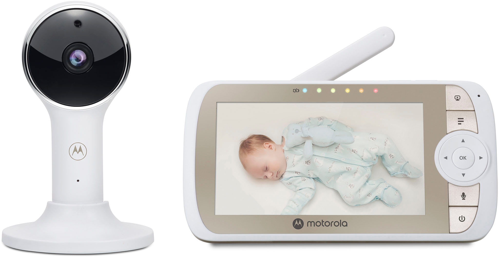 Motorola Babyphone »Video Nursery VM65X Connect WiFi«, mit Krippenhalterung