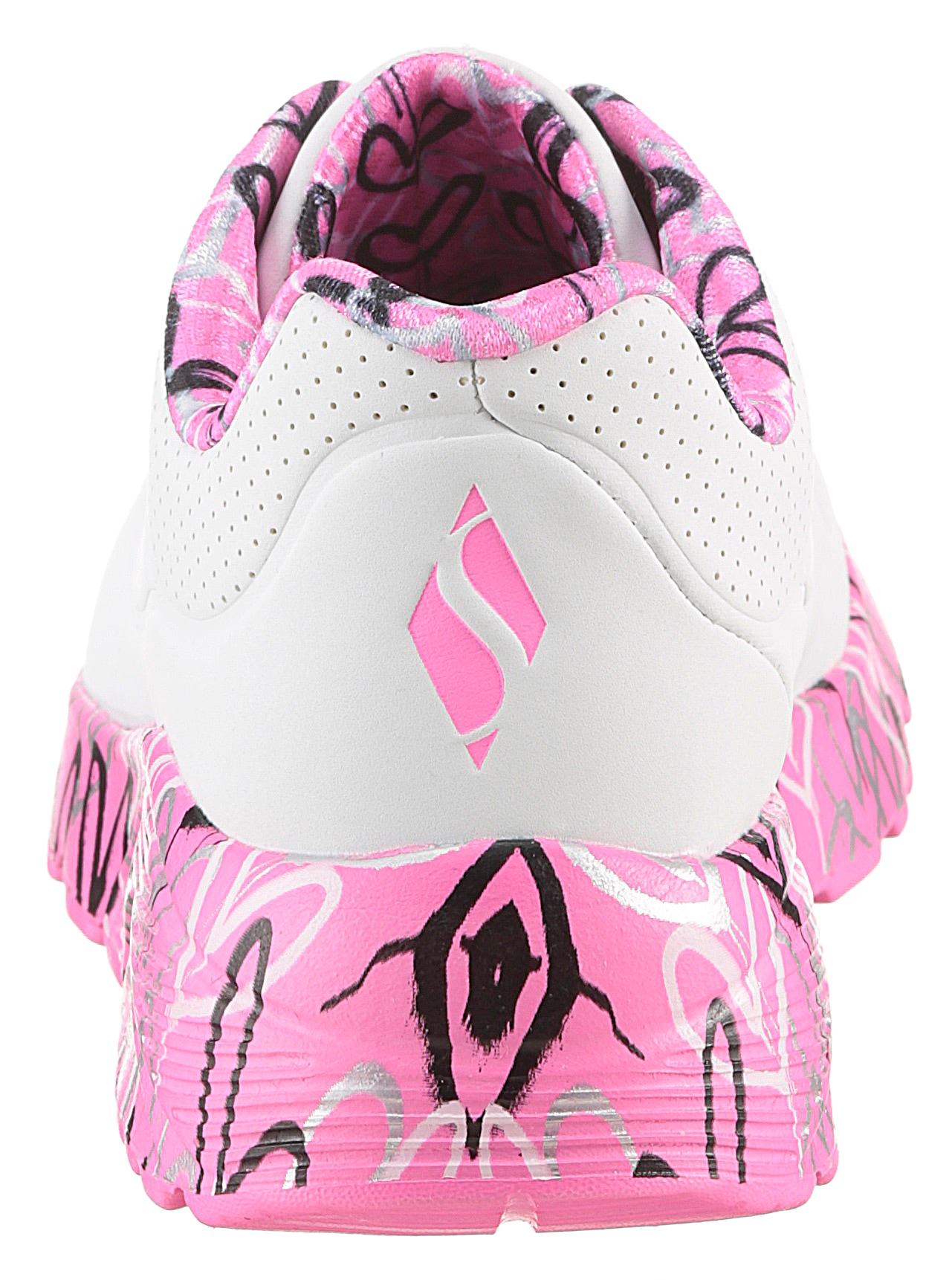 Skechers Sneaker »UNO LITE-LOVELY LUV«, Schnürschuh mit bedruckter Sohle, Größenschablone zum Download