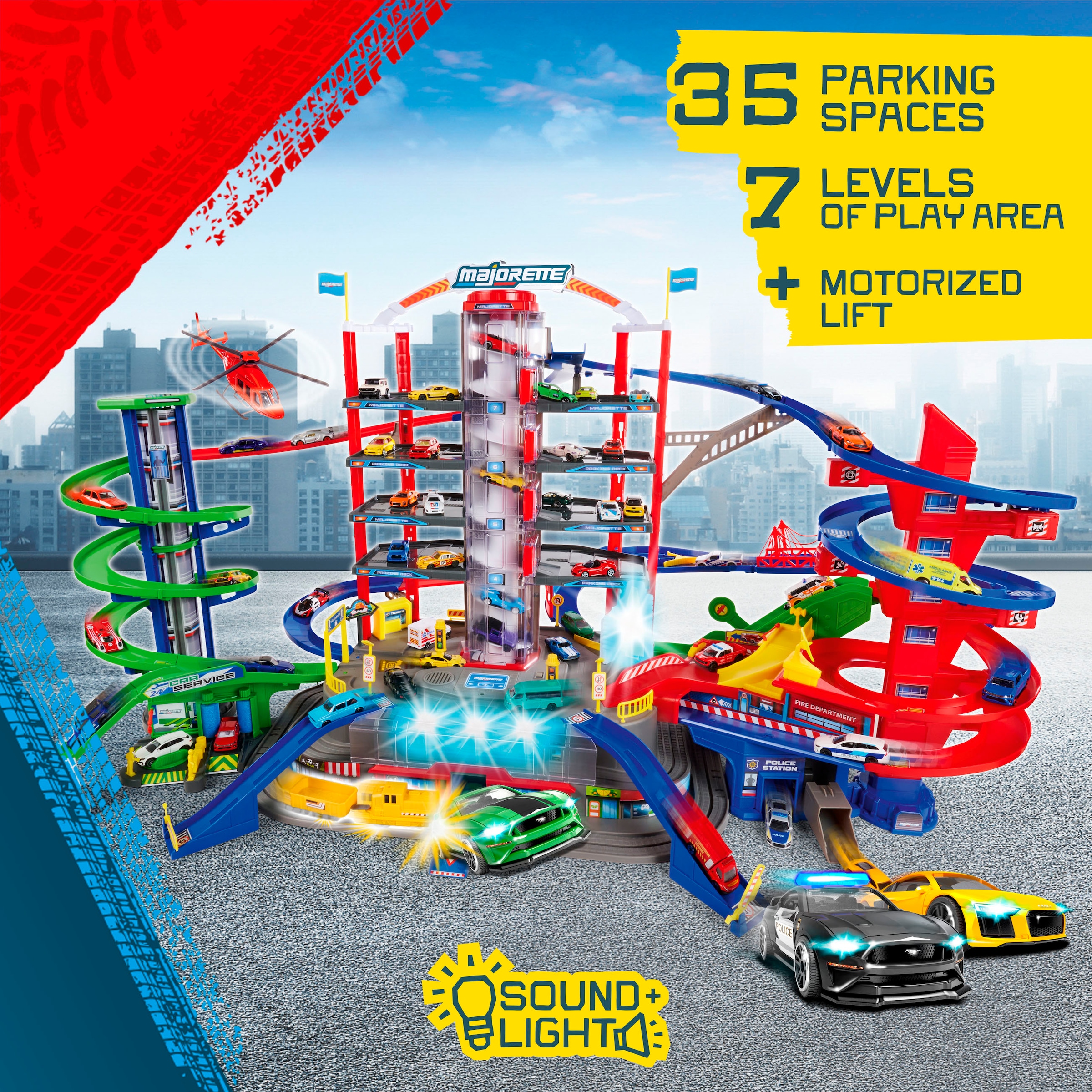majORETTE Spiel-Parkhaus »City Garage« mit Licht und Sound