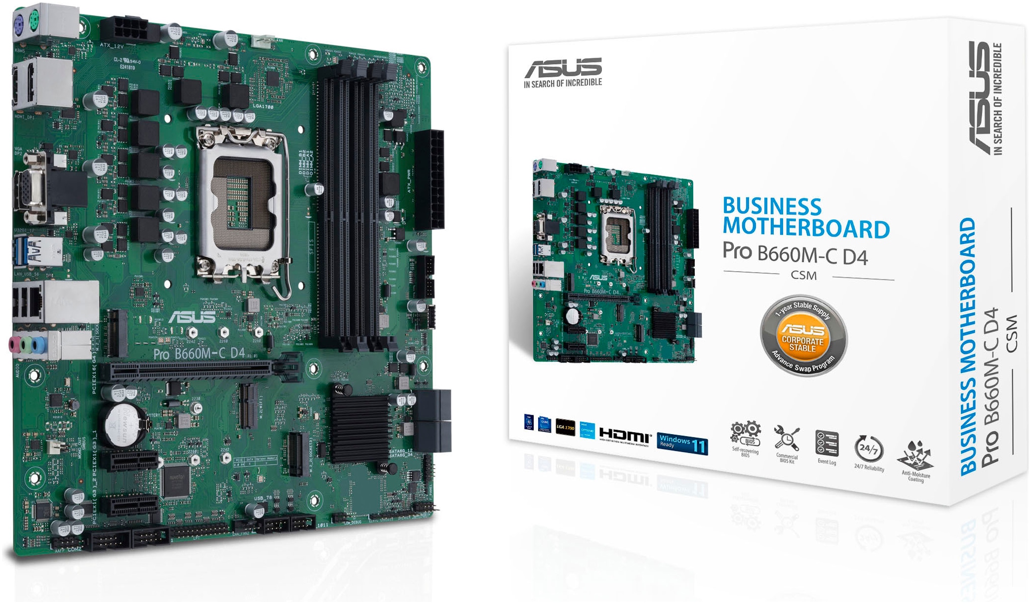 Mainboard »PRO B660M-C D4-CSM«