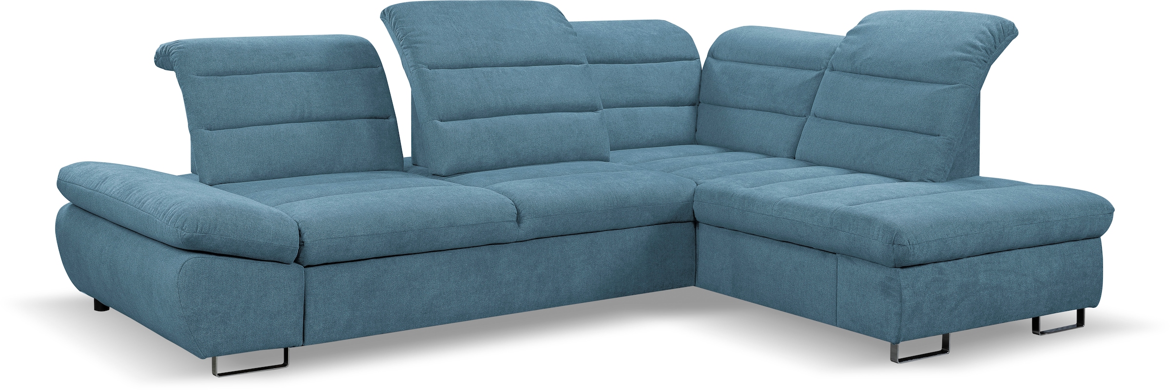 Ecksofa »Roma L-Form«, Sofa mit Schlaffunktion, Sitztiefenverstellung, verstellbare...