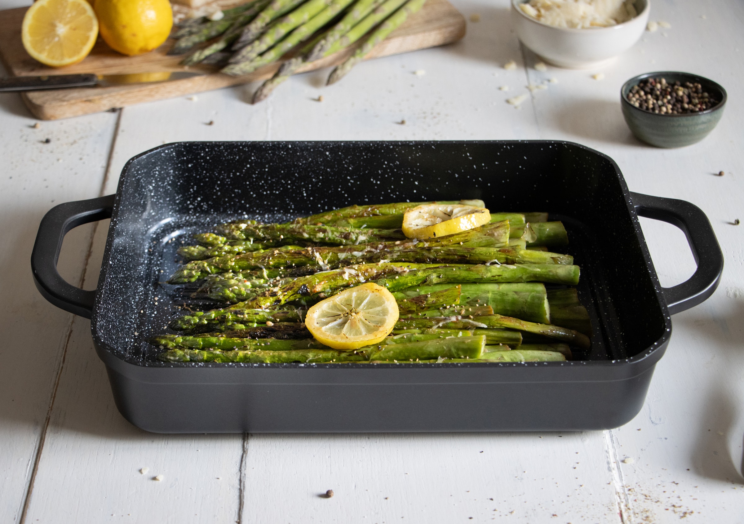 Elo Basic Auflaufform »Belugo Rechteckbräter« Aluguss 2 Stk. tlg. mit BBQ-Rillen