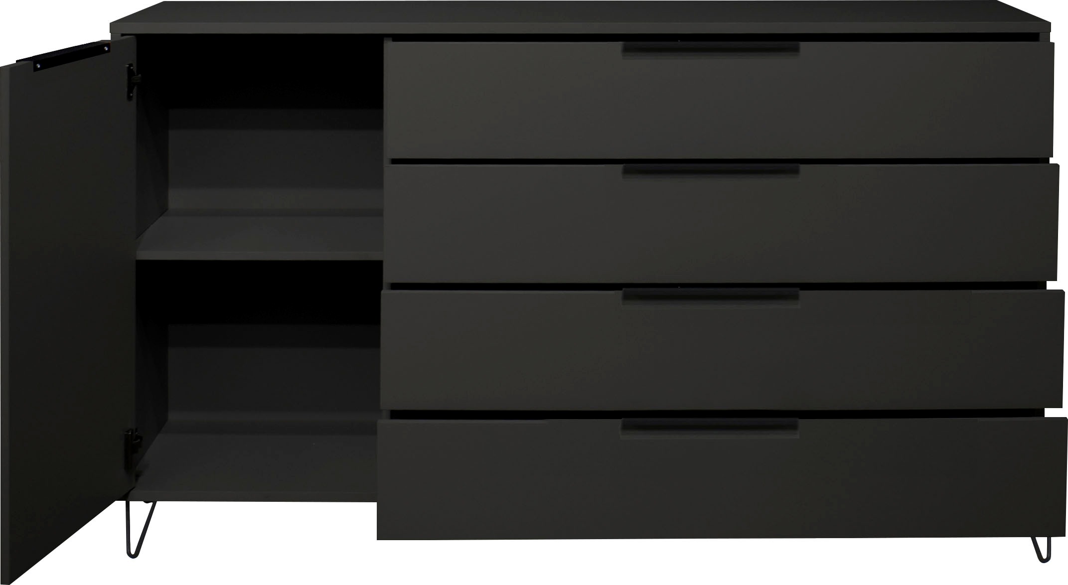 Mäusbacher Highboard »Bonnie TOPSELLER!«, (OTTOs Choice), Highboard mit Drahtgestell