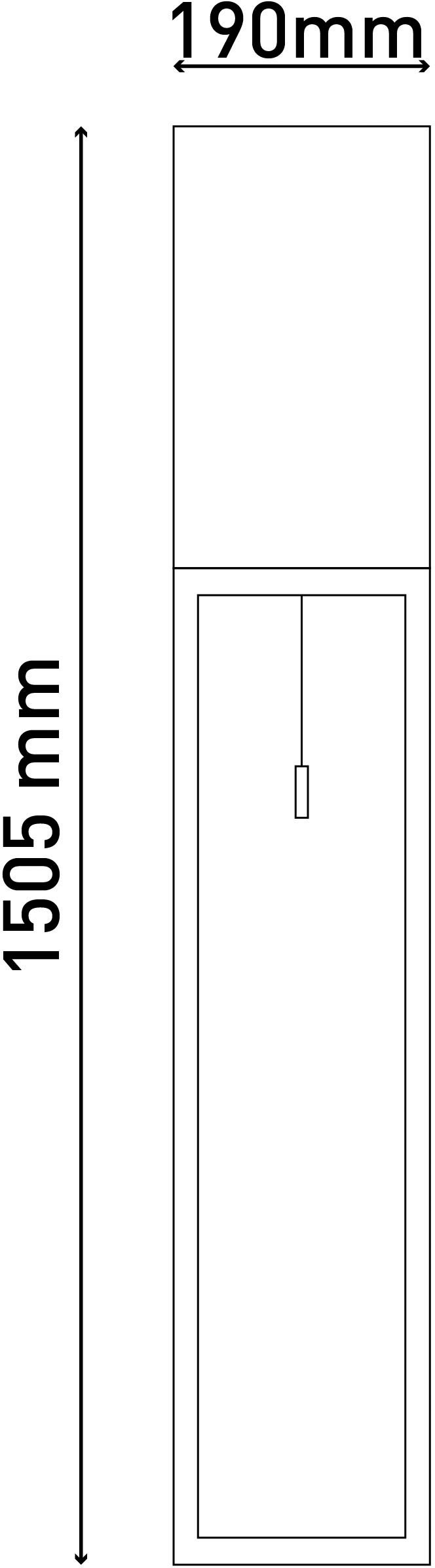 näve Stehlampe »Alfa«, 1 flammig, Leuchtmittel E27 | ohne Leuchtmittel, Flurleuchte H: 150,5cm, 1xE27, dunkelgrau/chrom, IP20