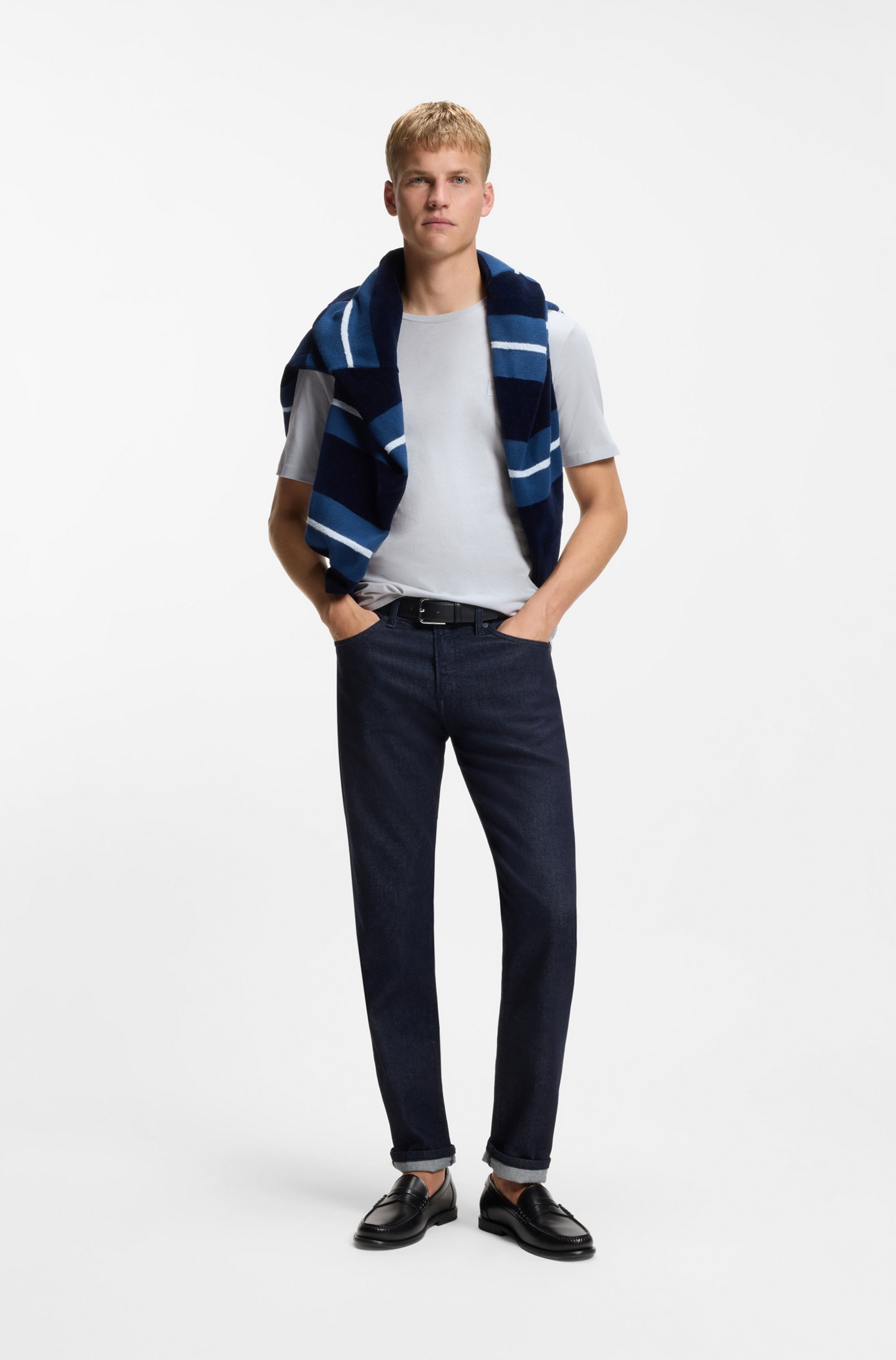 BOSS ORANGE T-Shirt »Tales« mit BOSS Stickerei auf der Brust