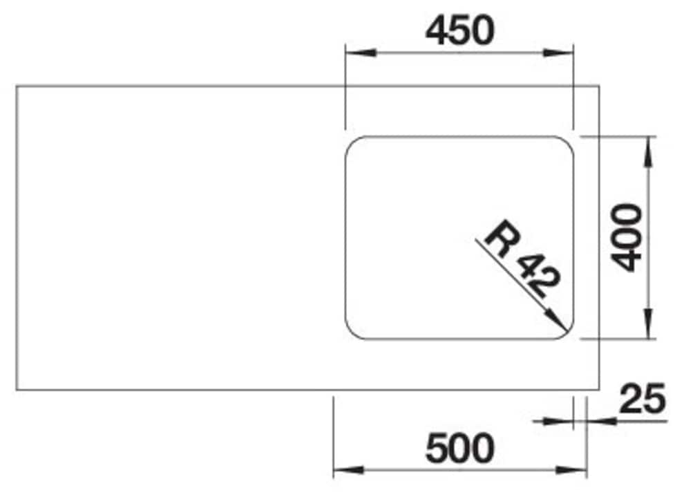 Blanco Edelstahlspüle »SOLIS 450-U«