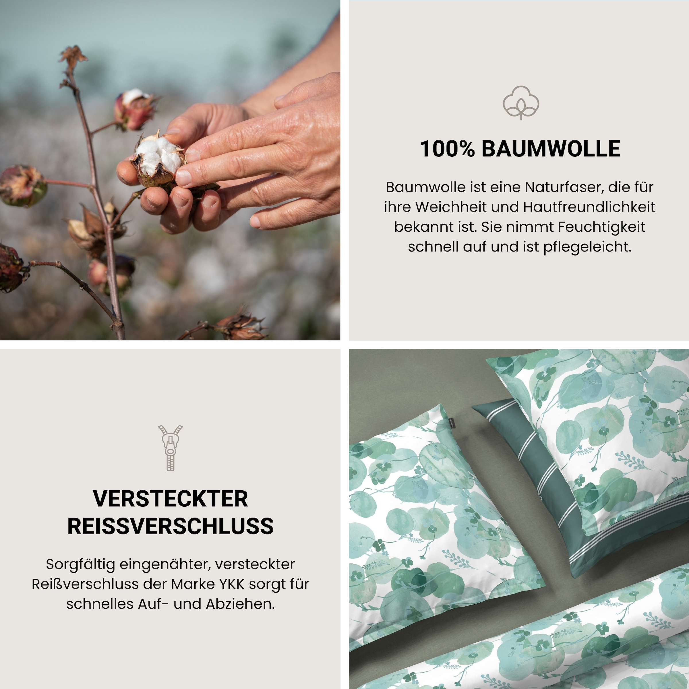 Schiesser Bettwäsche »Matteo aus weicher Baumwolle mit klassischem Streifendesign« 2 MADE IN GREEN by OEKO-TEX®