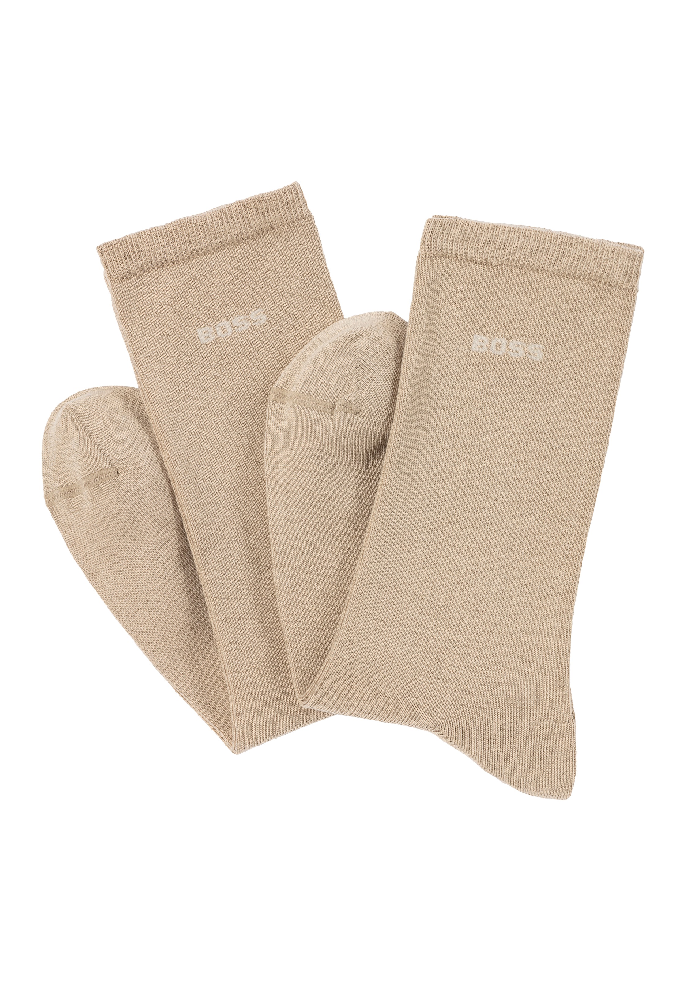 BOSS Businesssocken »2P RS Uni Logo CC W« Packung, 2er Pack, 2 Stk. tlg. mit BOSS Schriftzug