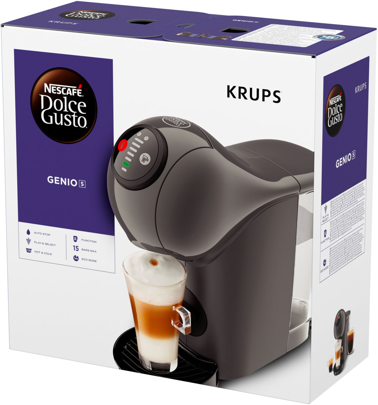 NESCAFÉ® Dolce Gusto® Kapselmaschine »KP243A Genio S« Multigetränke-Kapselmaschine, kompakt, Hochdruck, LED-Kontrollrädchen