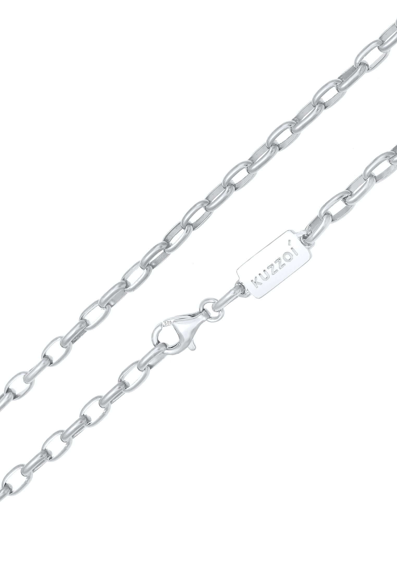 Kuzzoi Silberkette »Halskette Herren Ankerkette Oval 925 Silber«