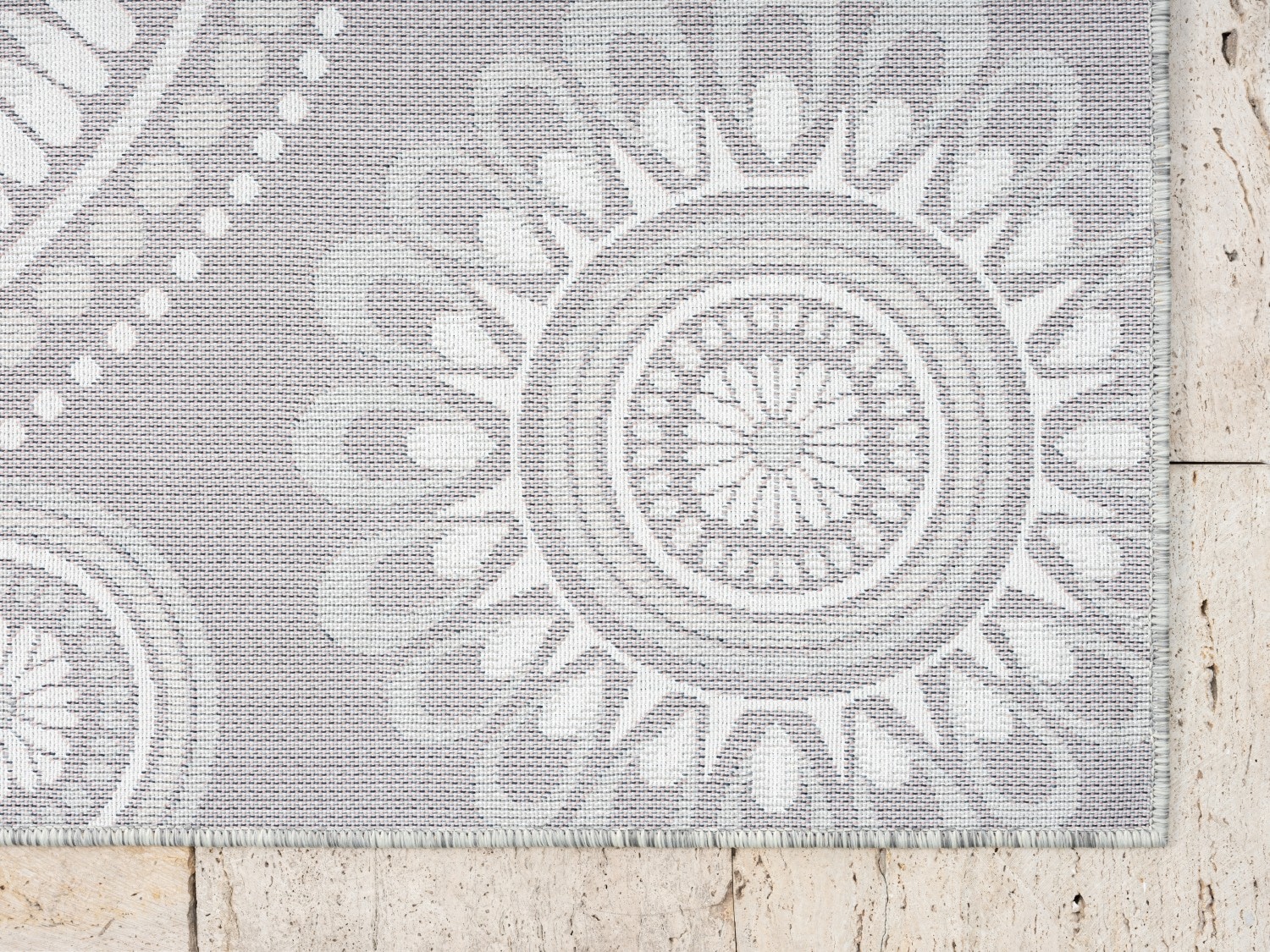 Myflair Möbel & Accessoires Teppich »Loop Lagerräumung«, rechteckig, 8 mm Höhe, modernes Design, Hoch-Tief Effekt, Outdoor geeignet, Balkon, Terrasse