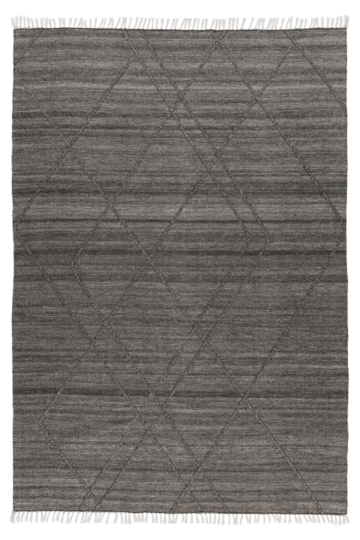 Obsession Teppich »My Dakar 365« rechteckig 5 mm Höhe Rauten Muster, mit Fransen, handgewebt, In- und Outdoor geeignet