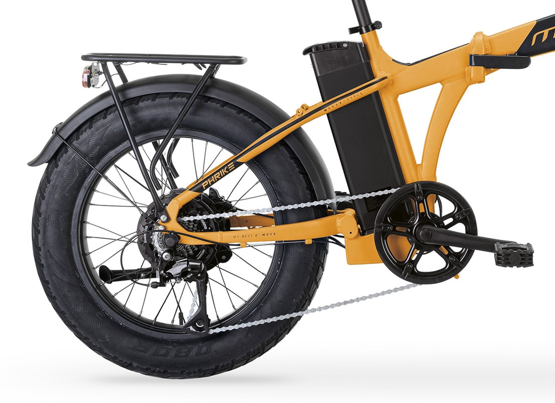 MBM E-Bike »Elektro-Falt-Fahrrad PHRIKE 20 Zoll, orange«