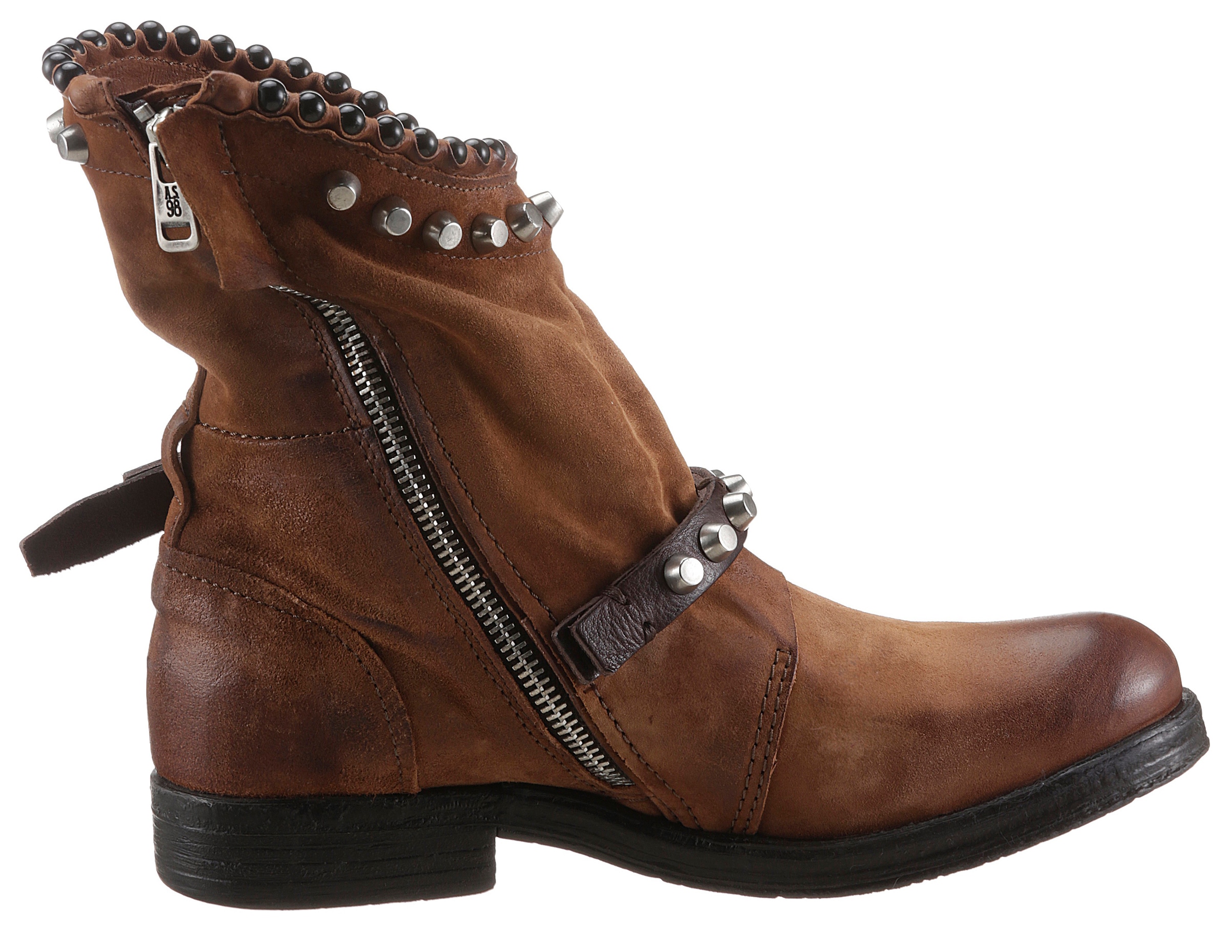 A.S.98 Bikerboots »VERTI«, im angesagten Used Look