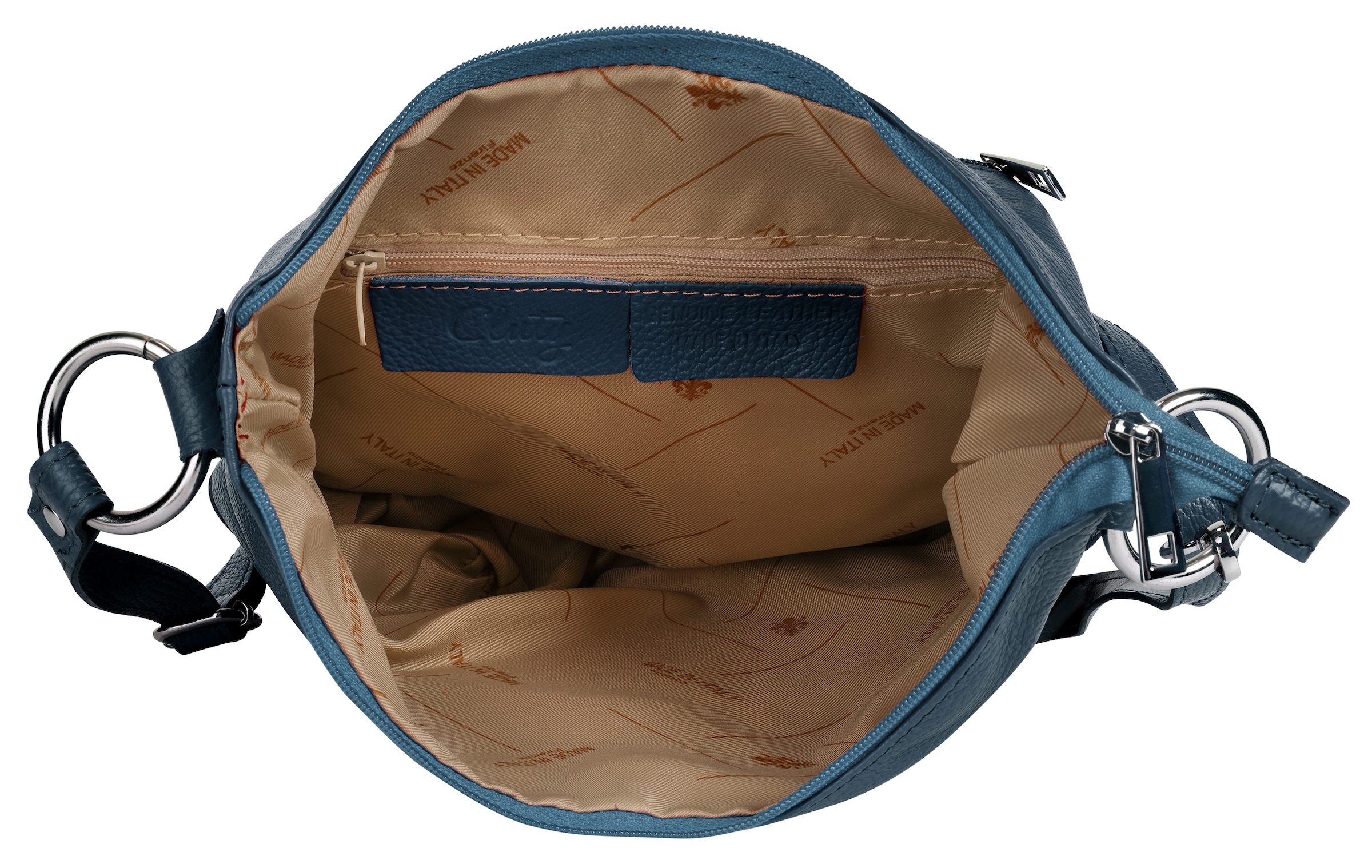 Cluty Umhängetasche echt Leder, Made in Italy