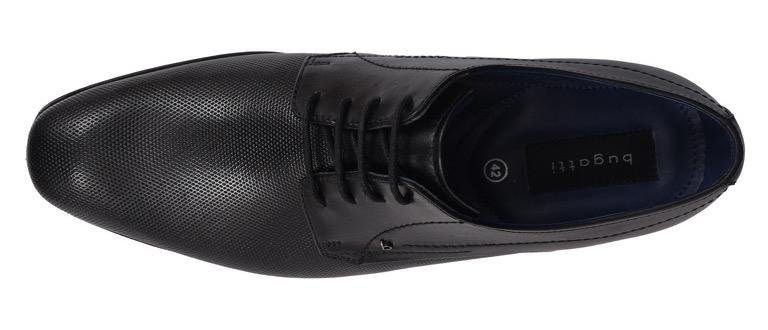 bugatti Schnürschuh  mit eleganter, feiner Prägung, Freizeitschuh, Halbschuh, Schnürschuh