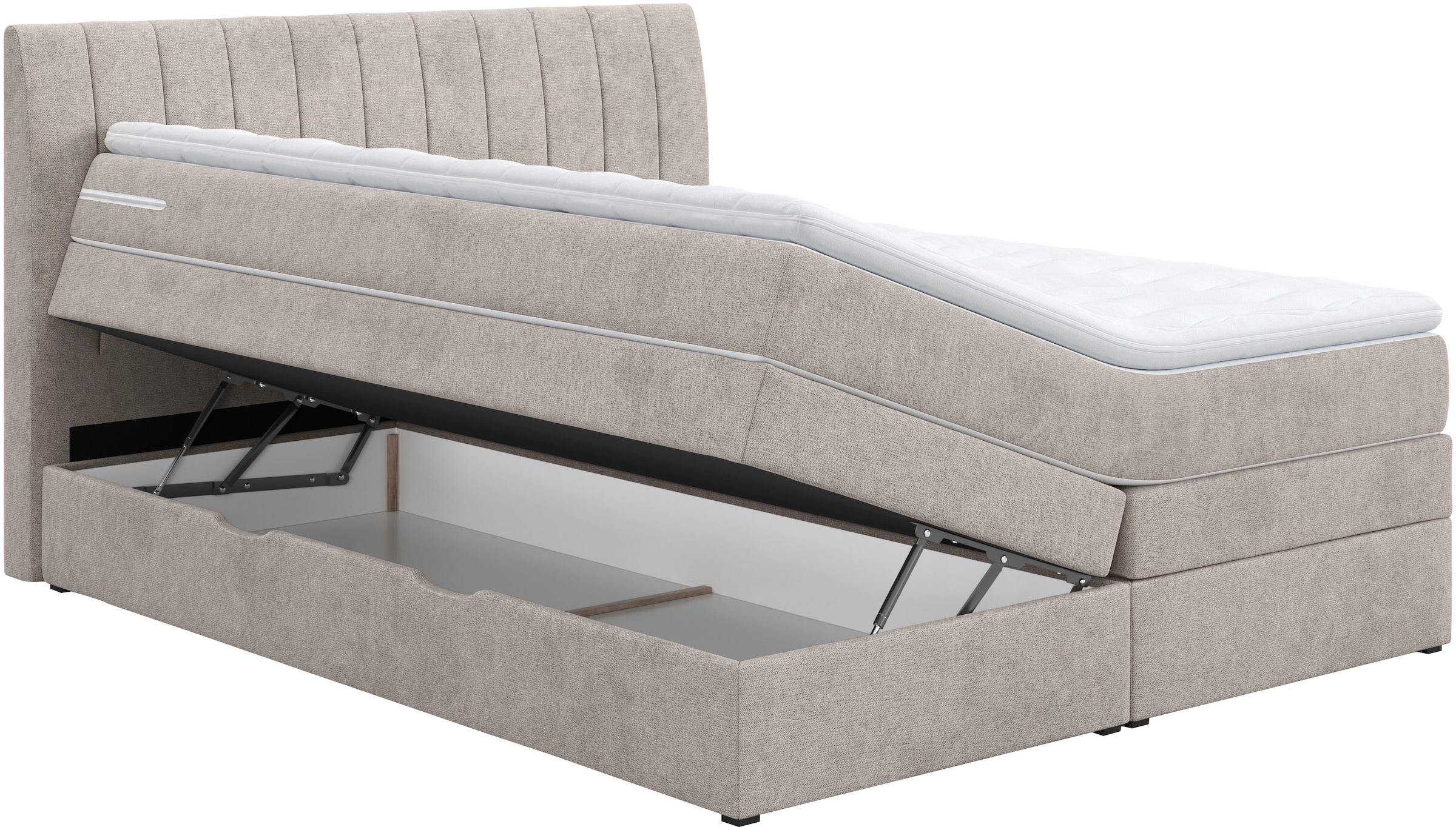 COTTA Boxspringbett »Shark inkl. Bettkasten und Topper«, erhältlich in den Breiten 140x200cm, 160x200cm und 180x200cm