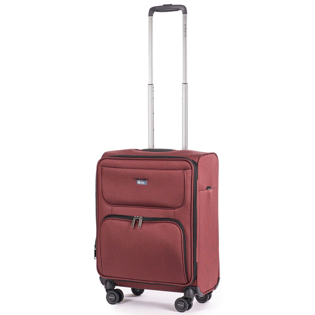 Stratic Weichgepäck-Trolley »Bendigo Light + S, redwine«, 4 Rollen