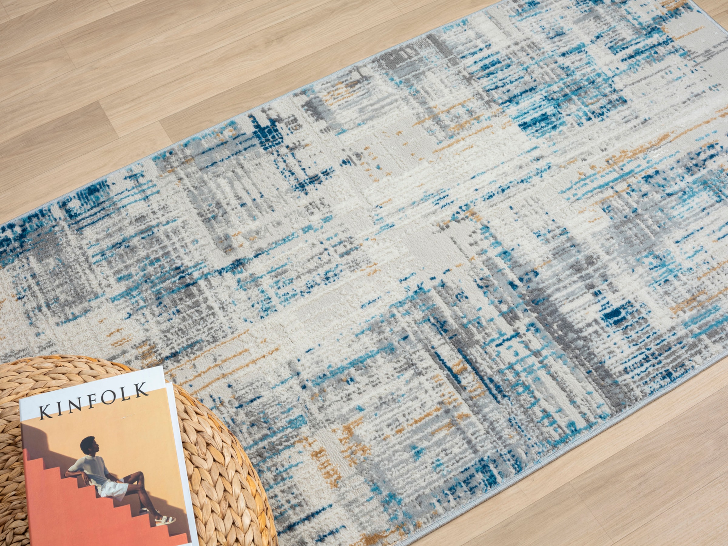 Myflair Möbel & Accessoires Teppich »My Stripes Lagerräumung«, rechteckig, 8 mm Höhe, Kurzflor, Retro-Design, besonders weich durch Microfaser