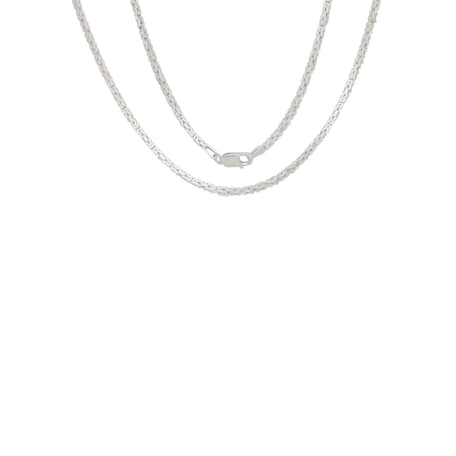 Firetti Silberkette »Königskette, glänzend, rhodiniert, massiv« auf  Rechnung bestellen