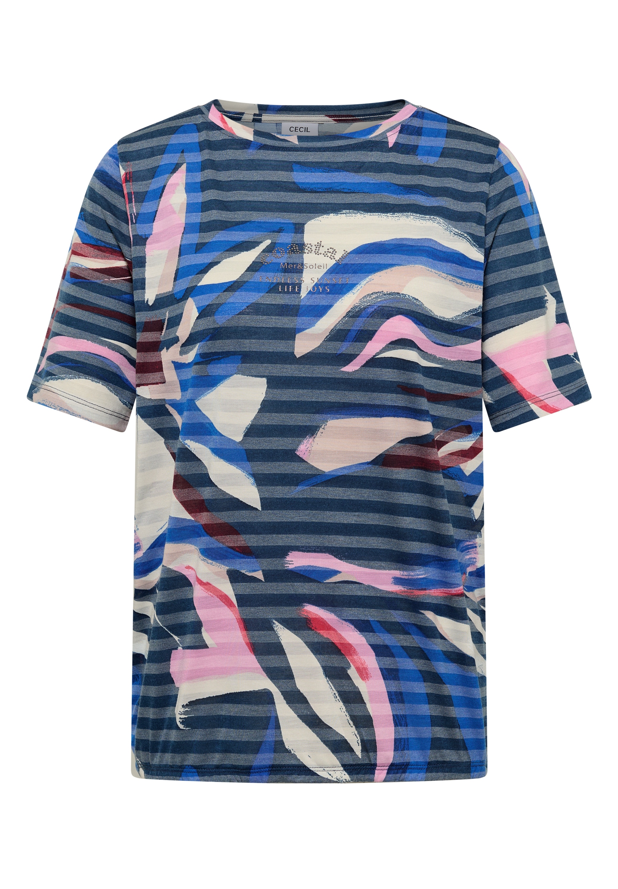Cecil T-Shirt mit All-Over Print