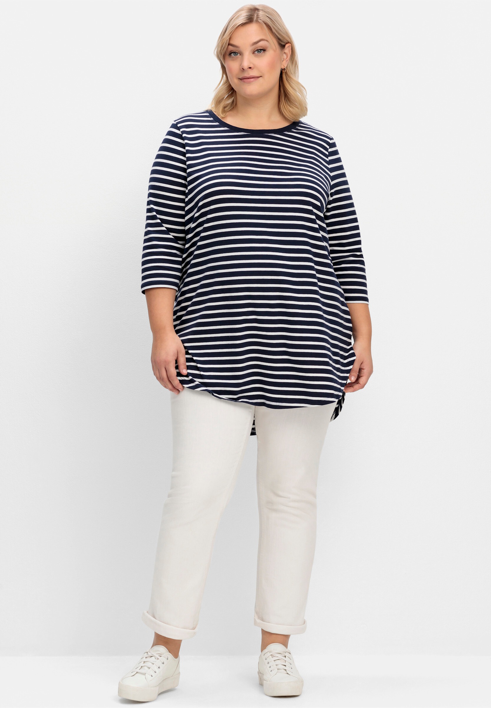 Sheego Longshirt »Longshirt Longshirt mit Streifen«