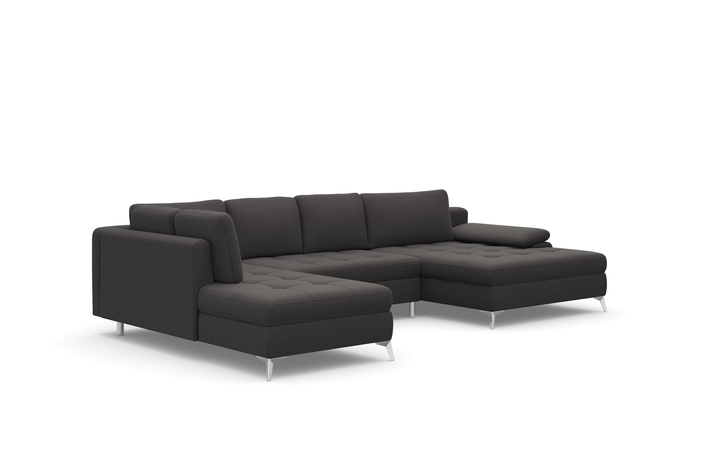 sit&more Wohnlandschaft »Latigo U-Form«, mit Mega-Recamiere, wahlweise mit Bettfunktion und Bettkasten