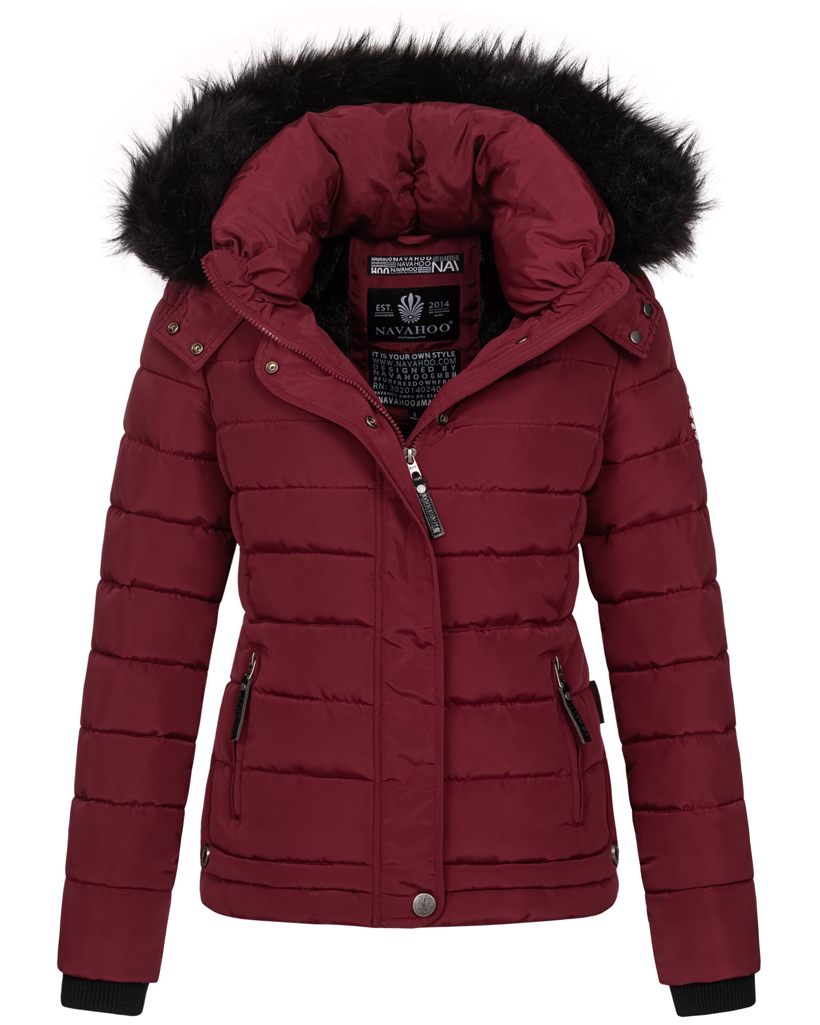 Winterjacke »Navahoo Chloe warme Damen Winter Jacke Parka Mantel Stepp Kurzjacke...