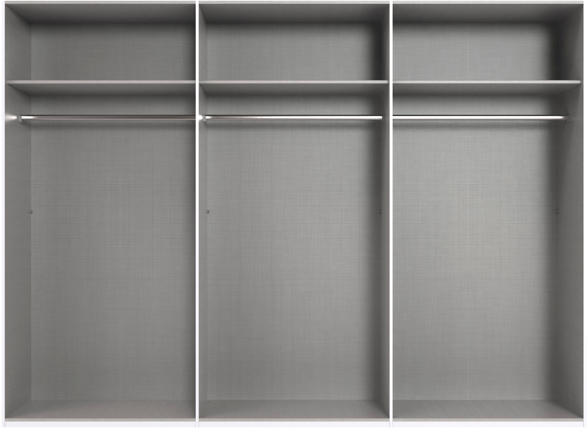 Wimex Drehtürenschrank »Rimini by fresh to go, 200, 250 oder 300cm Breite, 216cm hoch«, LED Bleuchtung inklusive, mit Glasfronten, Metallgriffen