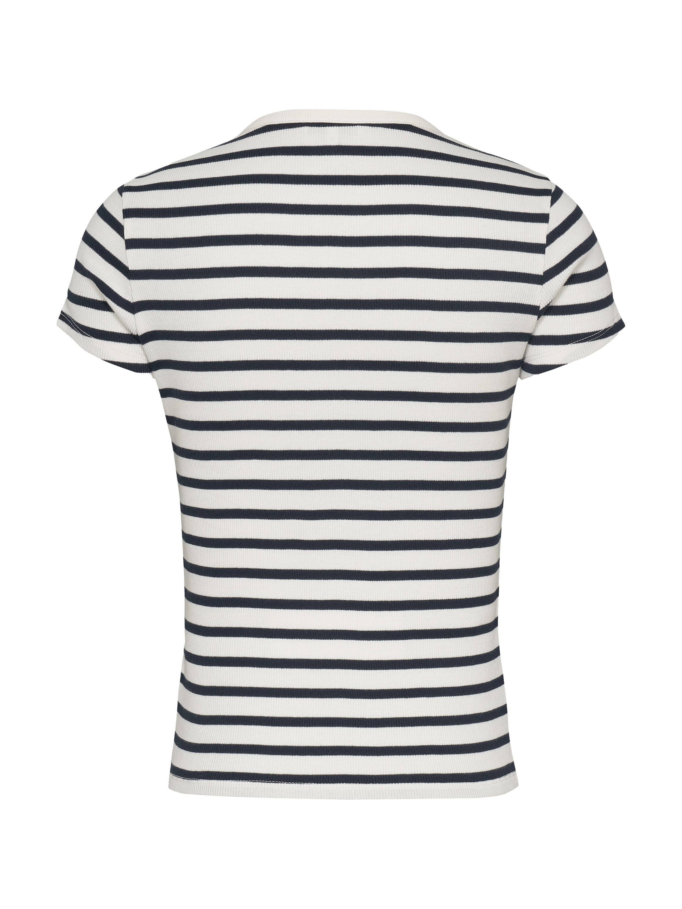 Tommy Jeans T-Shirt »TJW SLIM BUTTON RIB C-NECK SS«, mit Knöpfen