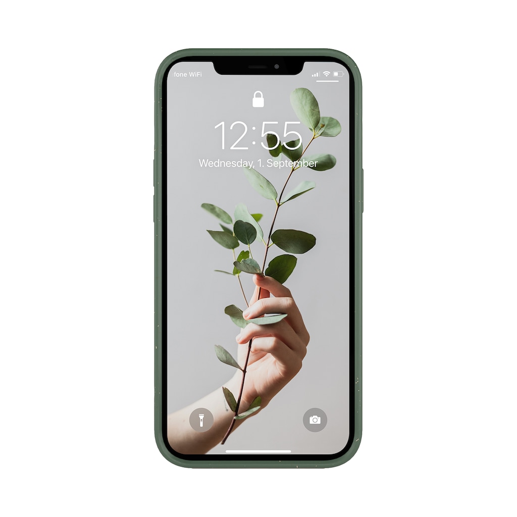 Woodcessories Smartphone-Hülle »Woodcessories - Handyhülle kompatibel mit iPhone 13 Pro«, iPhone 13 Pro, Nachhaltig aus Pflanzen