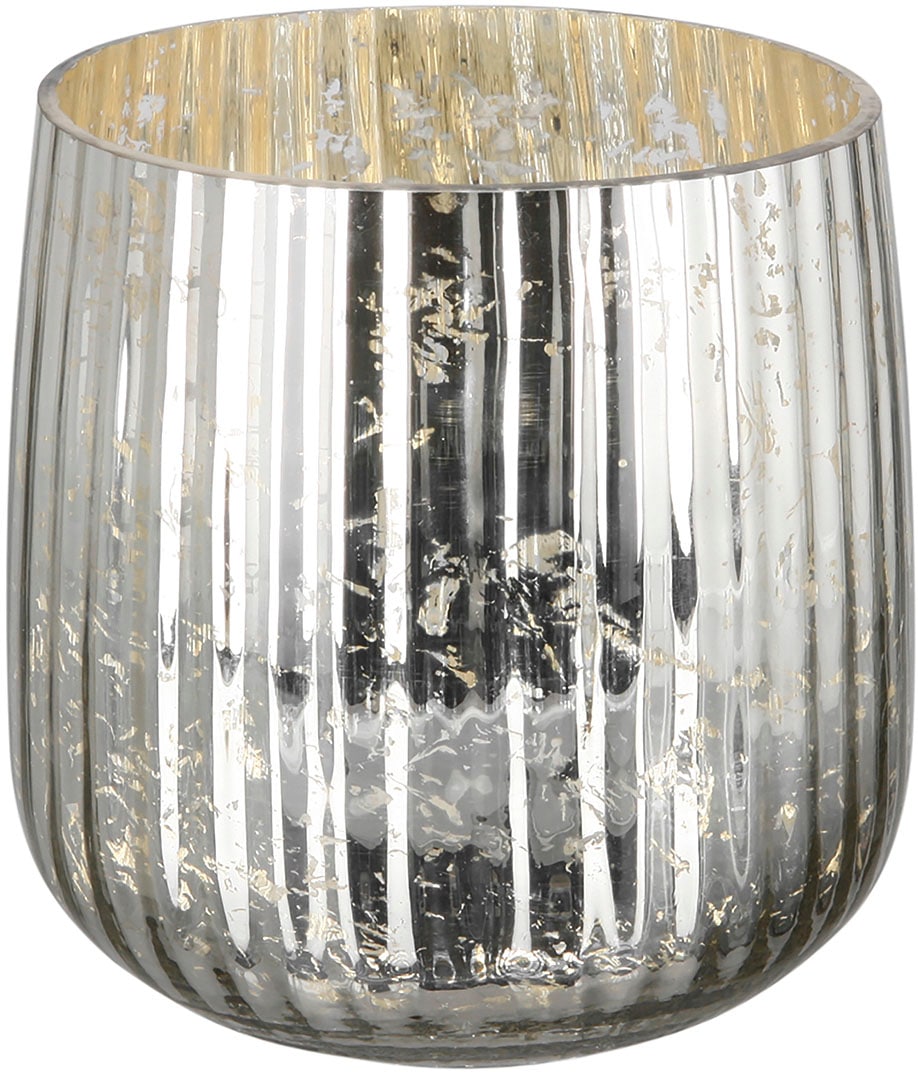 St.), Glas, 3 Ø Windlicht aus cm »DARCY«, (1 Höhe XXL ca. Fink online | kaufen Rillen, Kerzenhalter mit Jahren x 18 cm mit Garantie 18