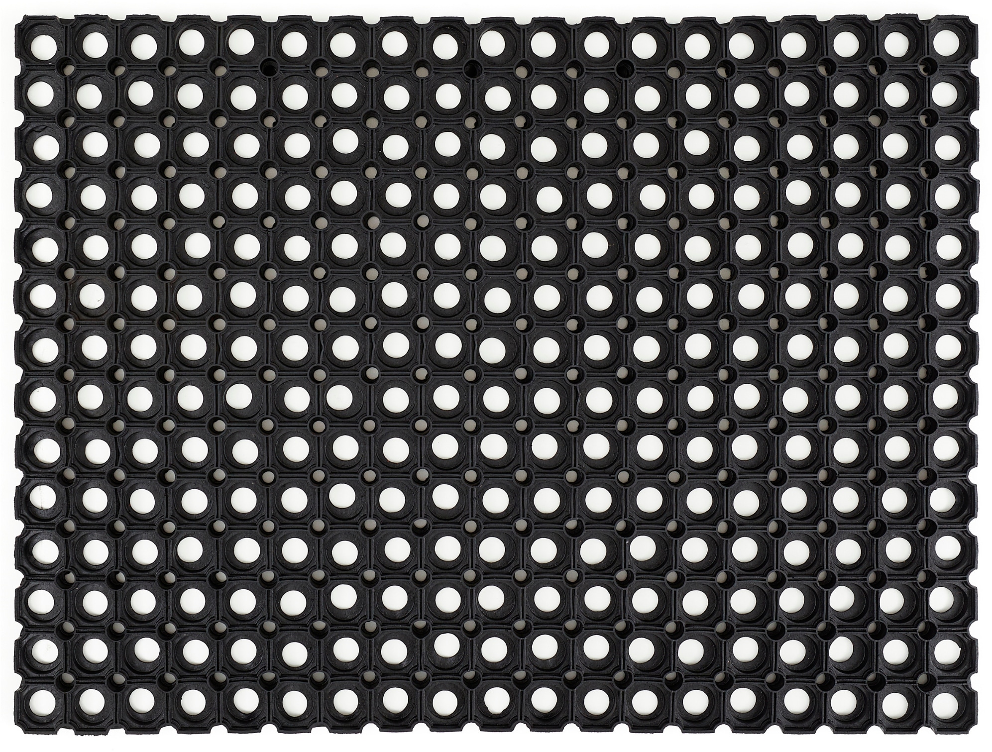Andiamo Fußmatte »Gummi Ringmatte«, rechteckig, 15 mm Höhe, Schmutzfangmatte, In- und Outdoor geeignet, besonders robust