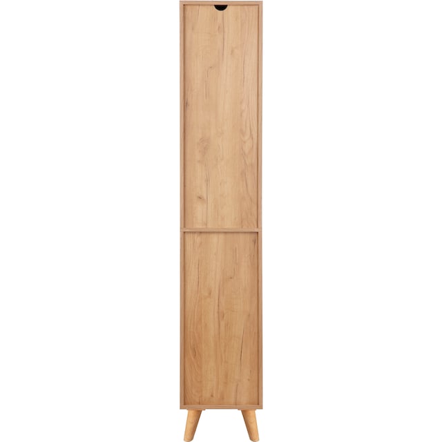 andas Hochschrank »Lund Badschrank skandinavisches Design mit viel  Stauraum«, Badmöbel, 2 Türen und 1 Schublade, Breite 35cm bequem kaufen