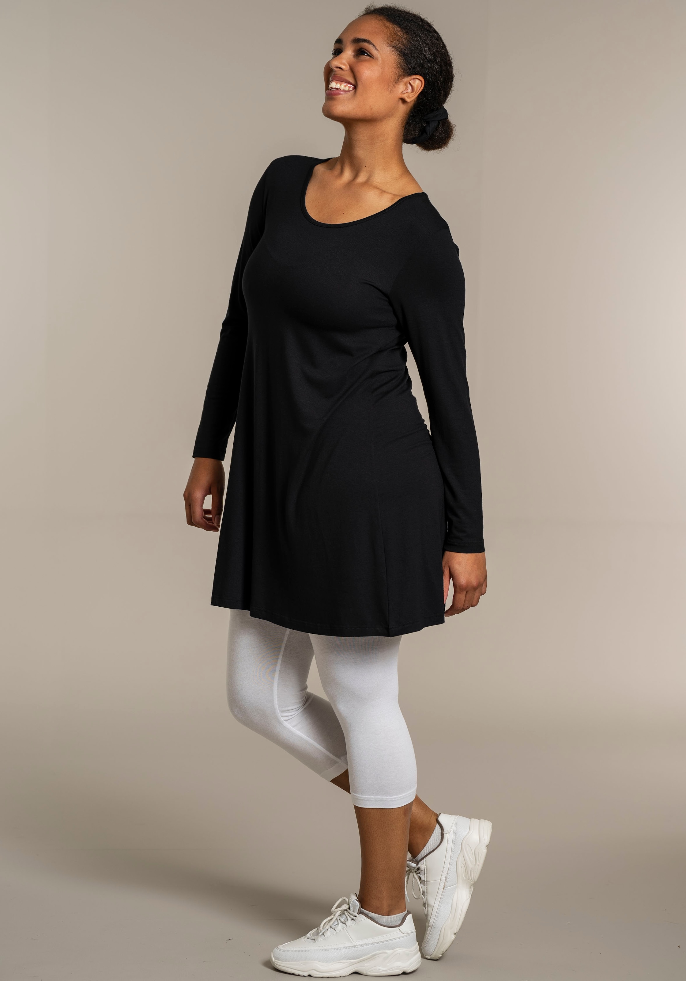 SANDGAARD Longshirt, in Unifarbe