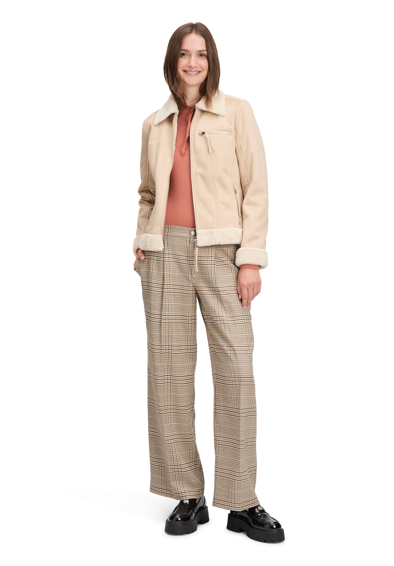 Cartoon Jackenblazer »Bikerjacke mit Kunstfellkragen«
