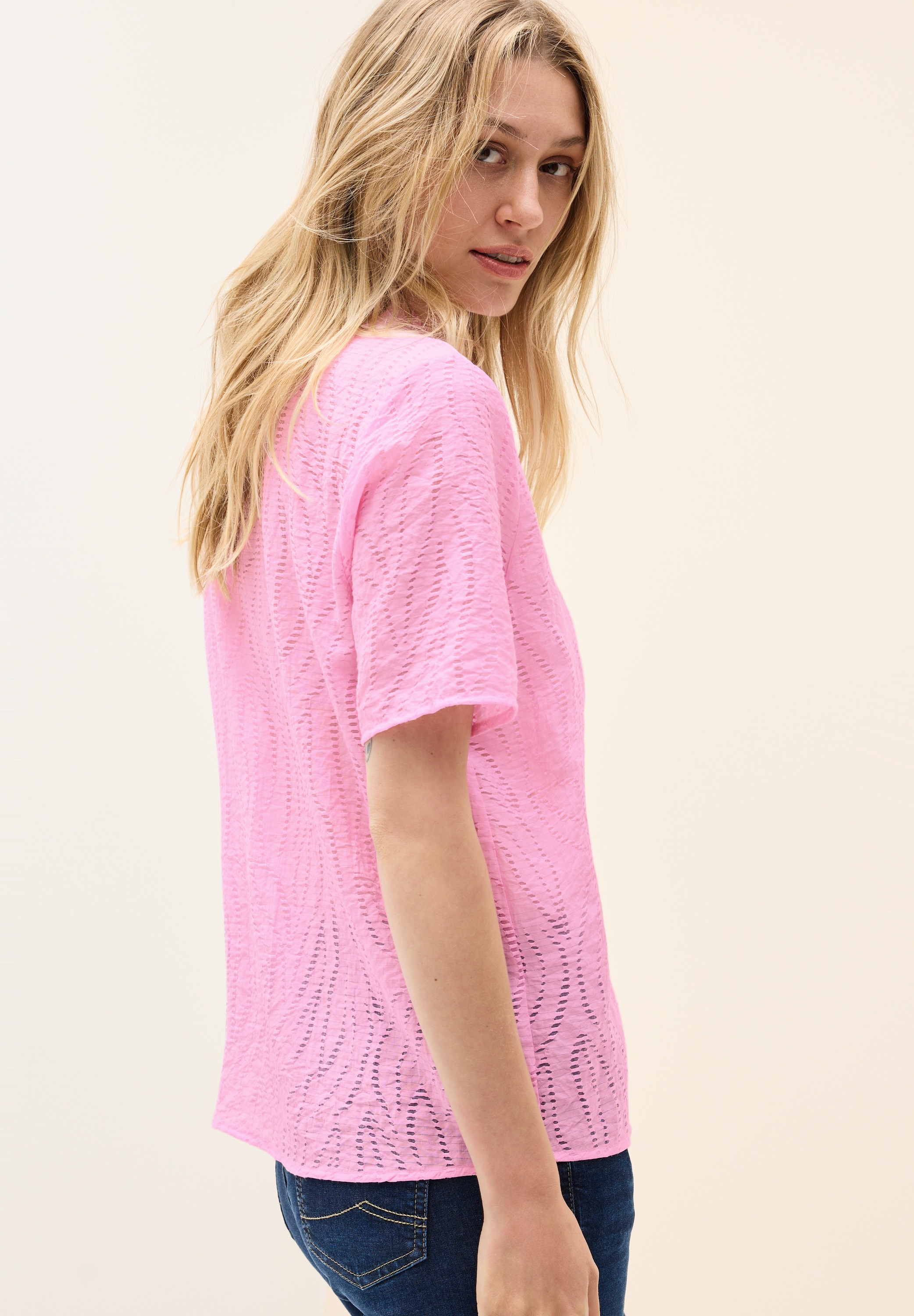 Cecil Hemdbluse, mit leichtem Struktur Muster